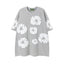 Denim Tears Heather Grey All‑Over Cotton Wreath Print T‑Shirt
