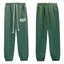 Denim Tears Dark Green Embroidered Drawstring Jogger Pants