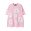 Denim Tears Pink All‑Over Cotton Wreath Print T‑Shirt