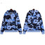 Denim Tears Navy Blue Camo White Floral All Over Print Zip Up Hoodie