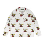 Denim Tears White Cherub Long Sleeve Button-Up Shirt