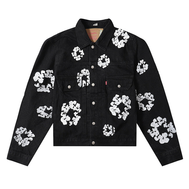 Denim Tears Black Denim Trucker Jacket Main Image