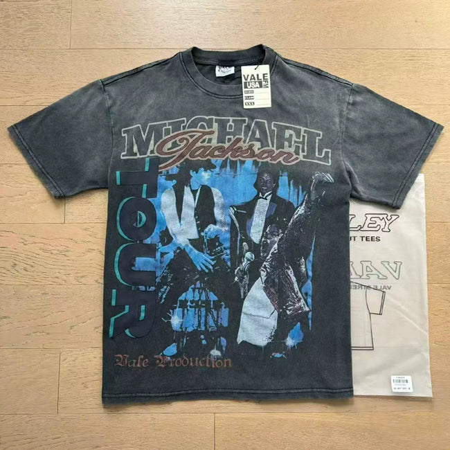 Vale Forever "Michael Jackson Tour" Vintage Tee (Black) Hover Image