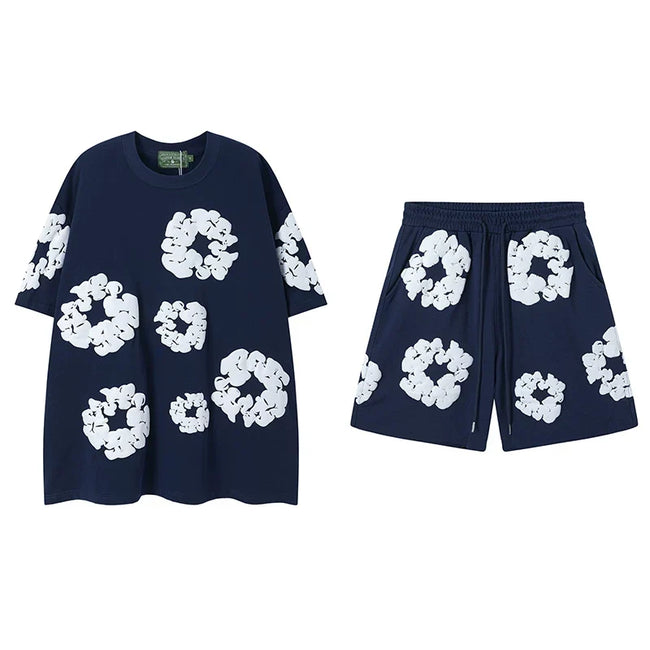 Denim Tears Navy Cotton Wreath Matching Set Hover Image