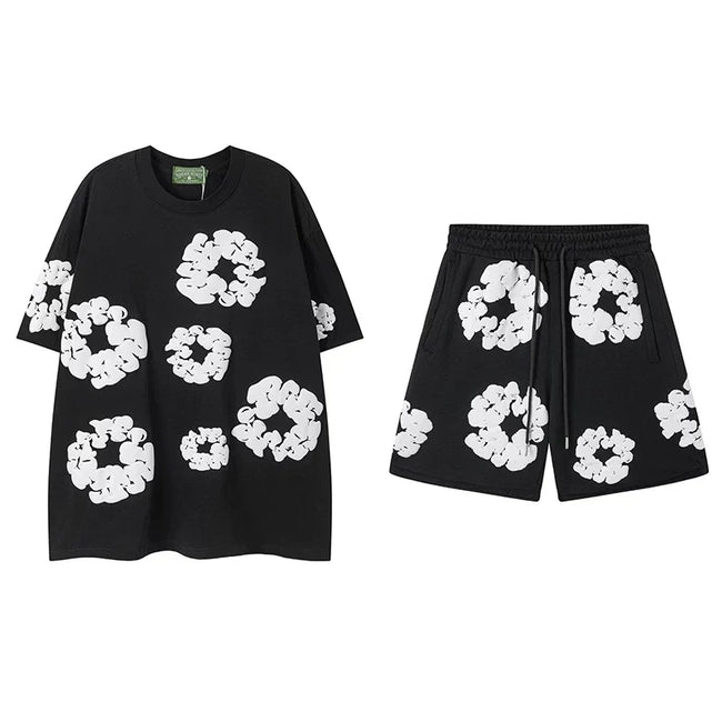 Denim Tears Black Cotton Wreath Matching Set Hover Image