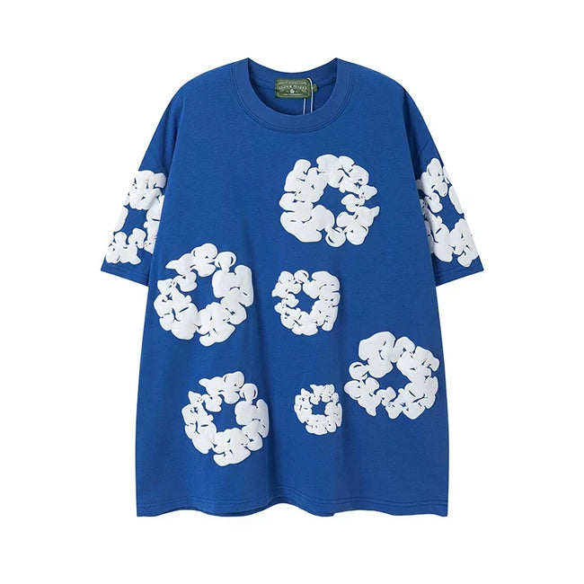 Denim Tears Royal Blue Wreath Tee Hover Image