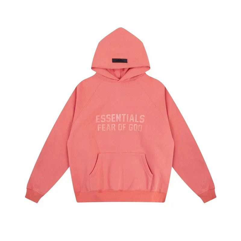 Fog autumn/winter hoodie, sweatpants, long pants with fleece hoodie, versatile letter essentials, loose and trendy ins top (47)