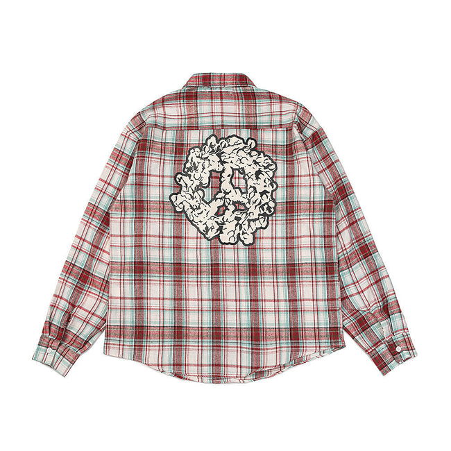 Denim Tears Shirt Plaid Long Sleeve Shirt Hover Image