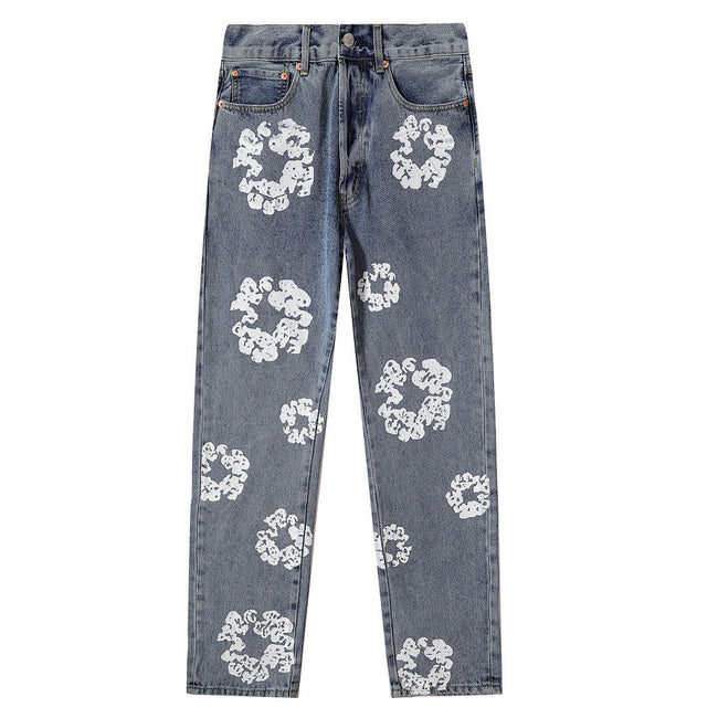 Denim Tears Cotton Wreath Blue Denim Jeans Hover Image