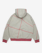 Denim Tears Men's Virginia Overlock Stitch Hoodie - (Grey)