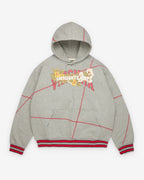Denim Tears Men's Virginia Overlock Stitch Hoodie - (Grey)